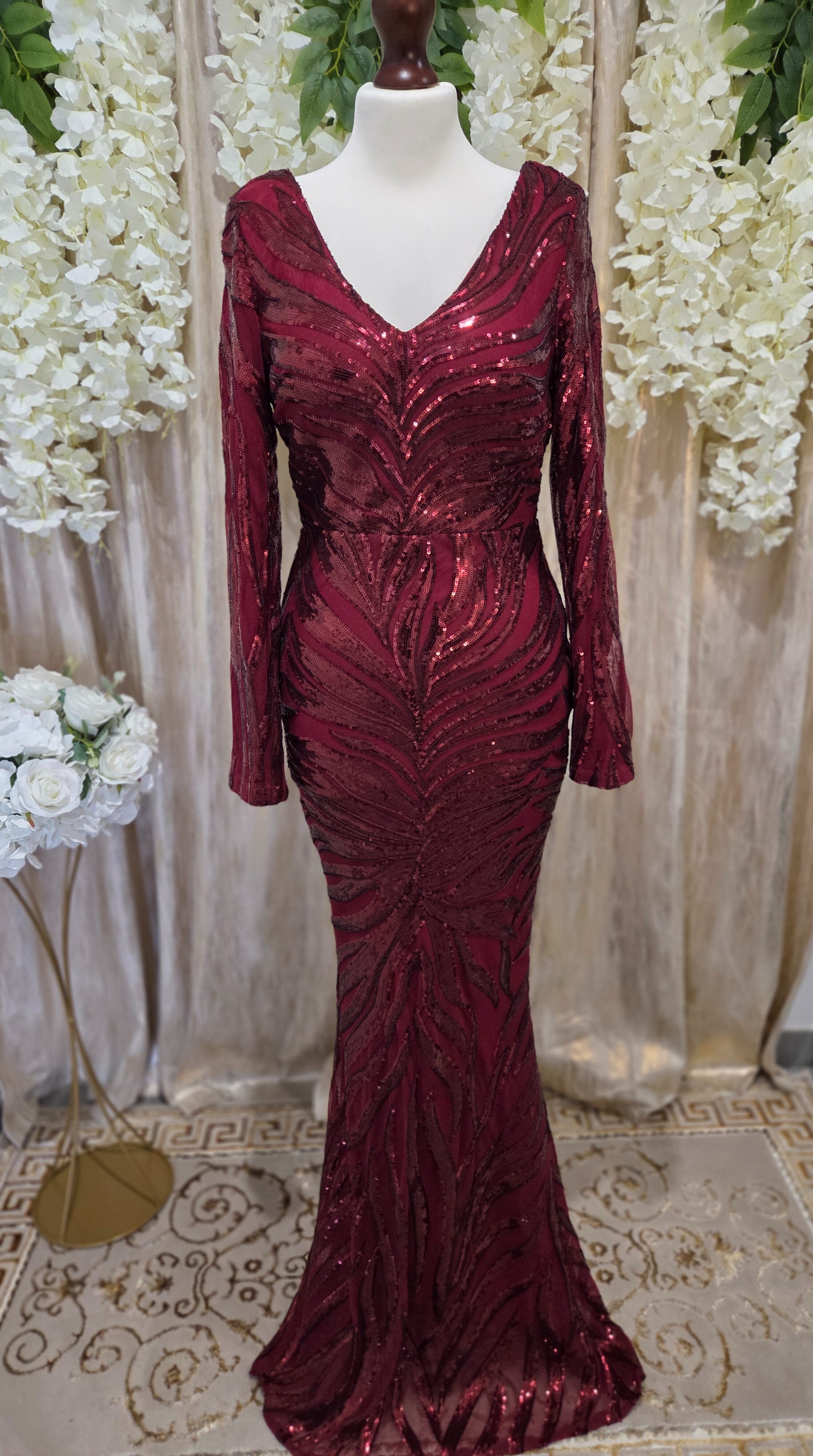 Sukienka Garnet Elegance – Watsana Fashion