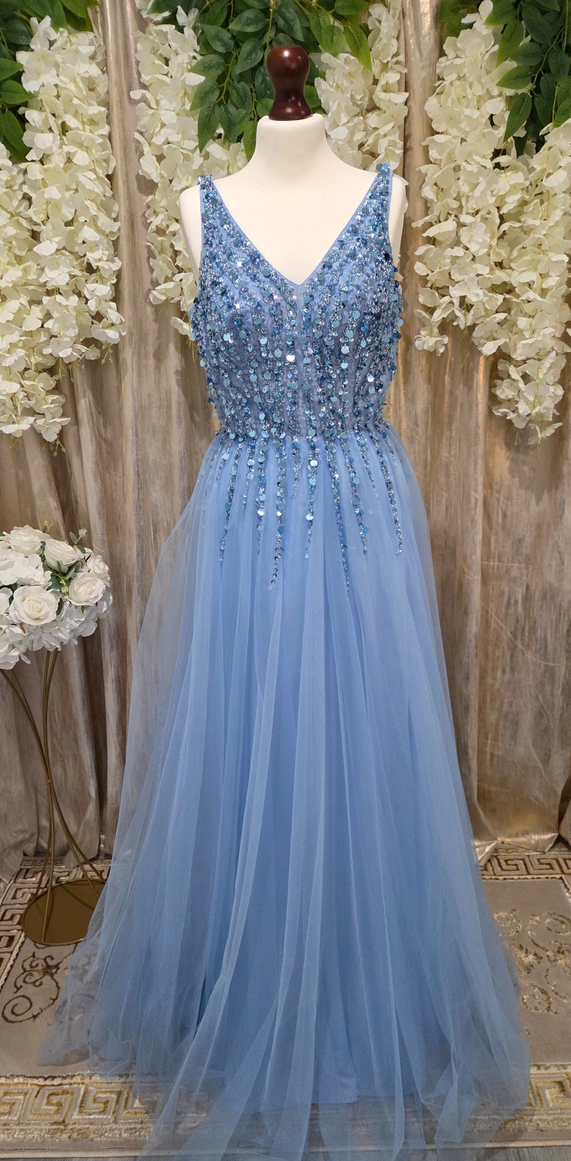 Sukienka Crystal Blue Grace – Watsana Fashion