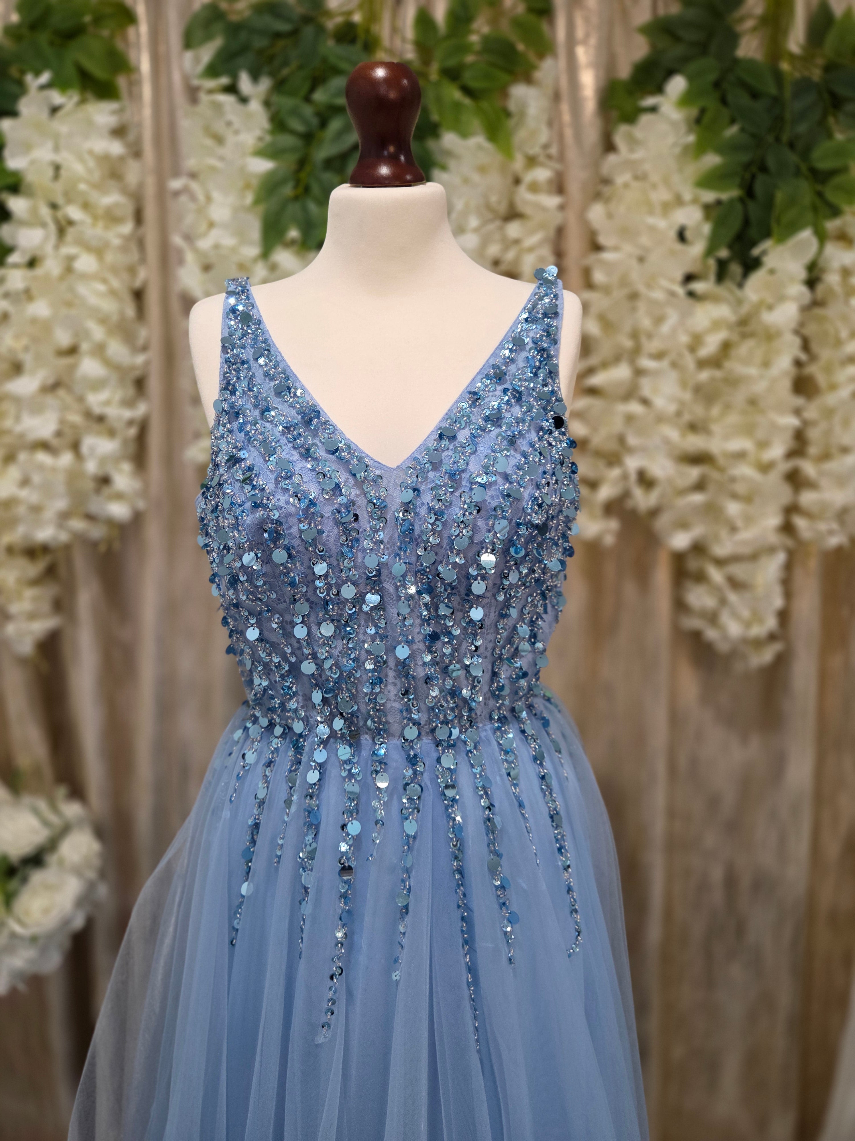 Sukienka Crystal Blue Grace – Watsana Fashion