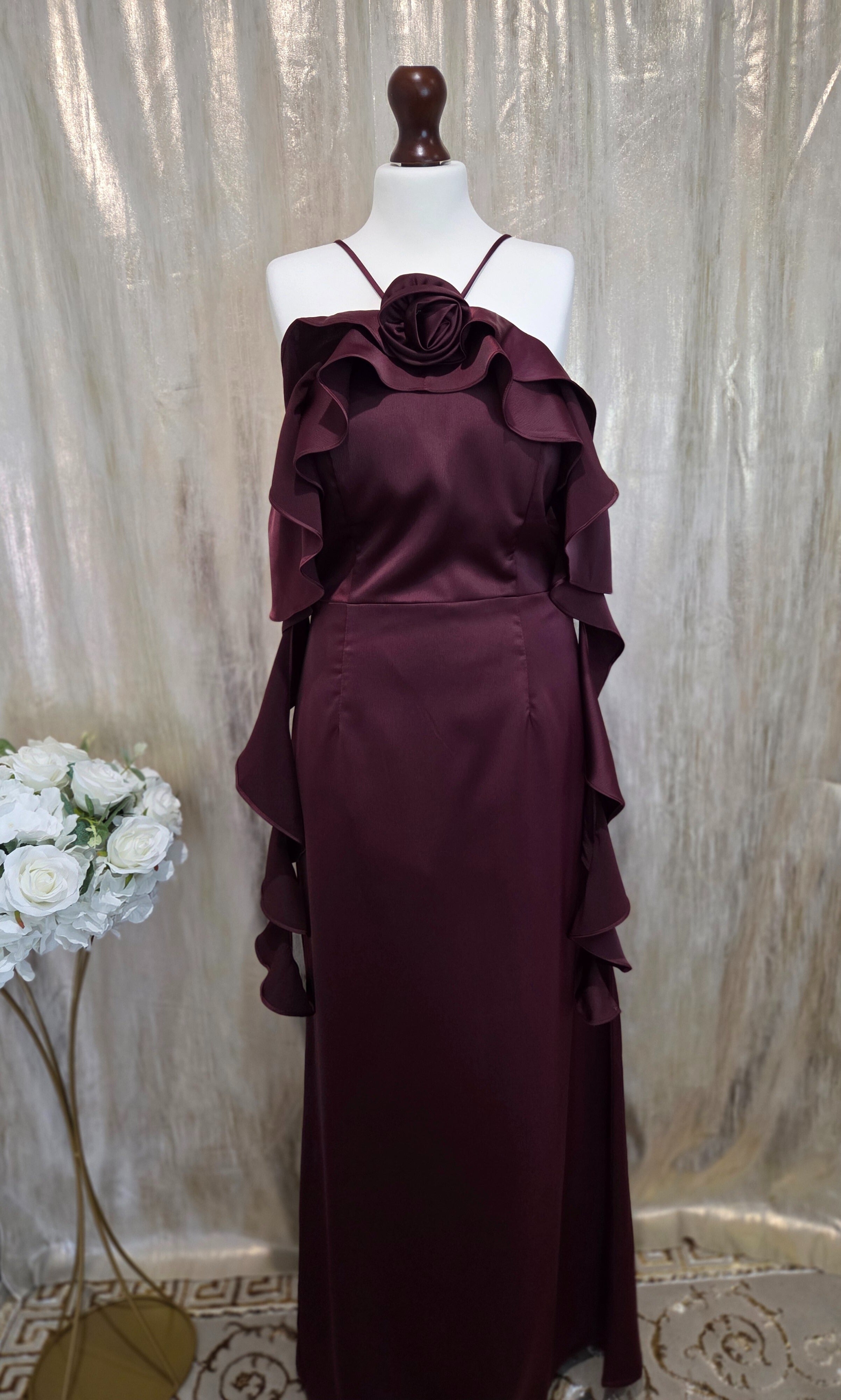 Sukienka Crimson Ruffle – Watsana Fashion