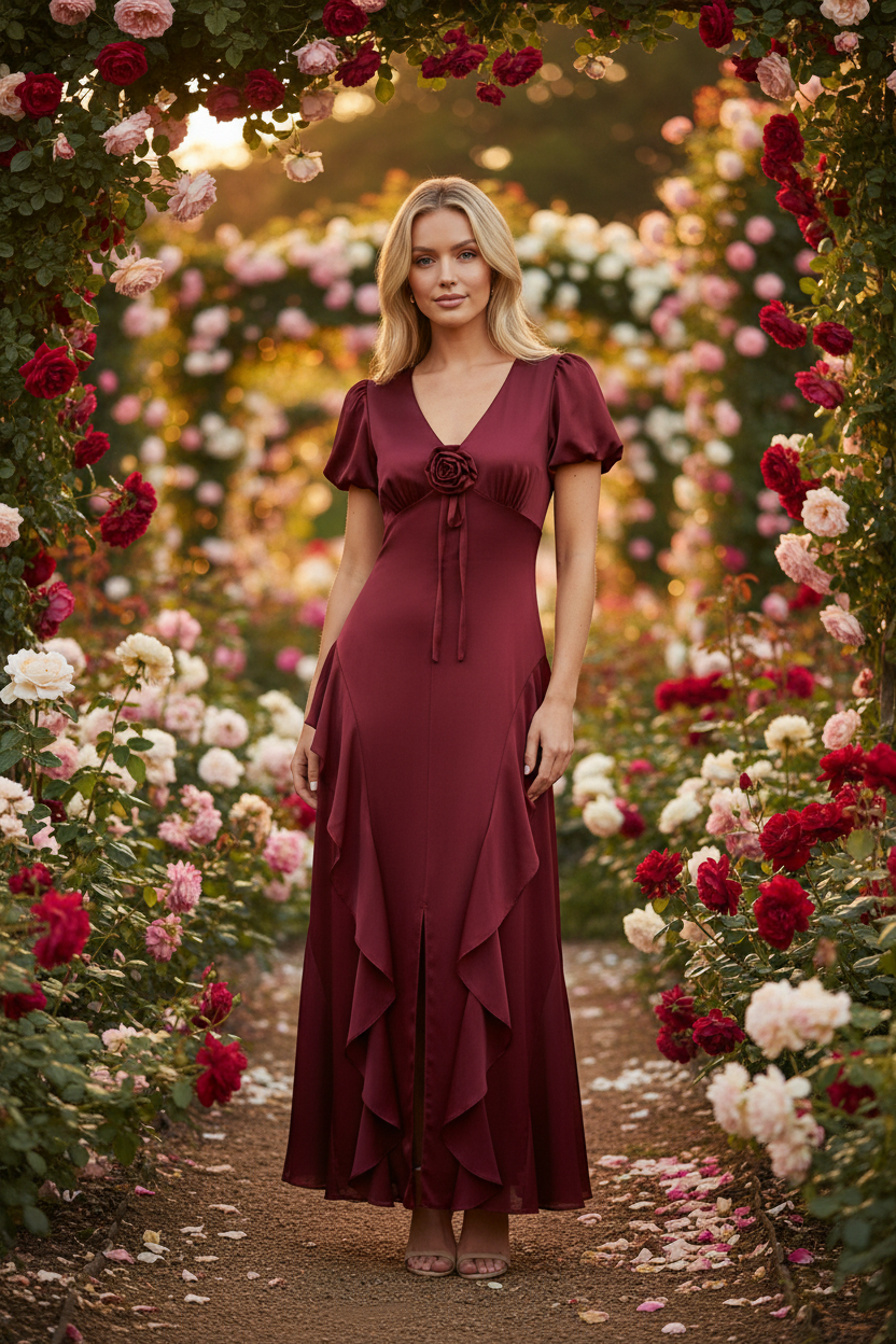 Suknia w ogrodzie róż